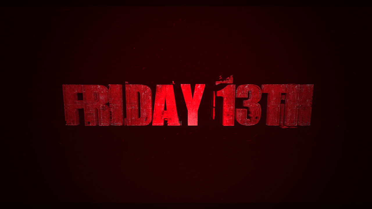 viernes 13 en textura grunge rojo oscuro 1