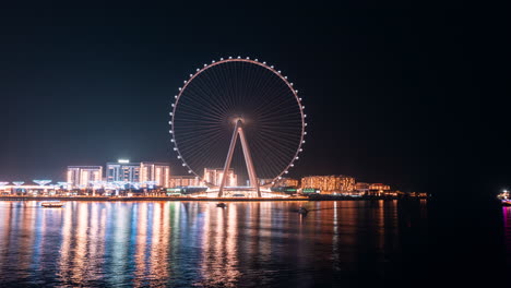 dubai ferris wheel at night