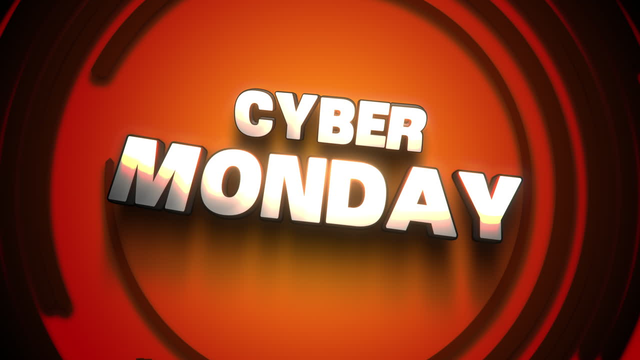 lunes cibernético en el patrón geométrico moderno con círculos