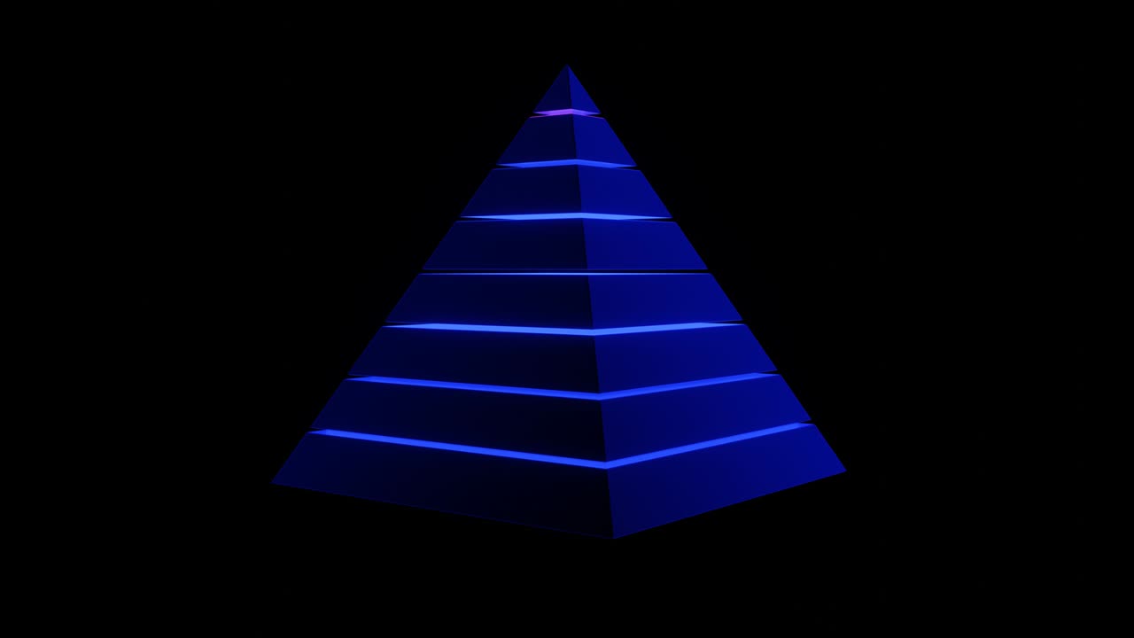 반이는 네온 떠다니는 디스코 피라미드