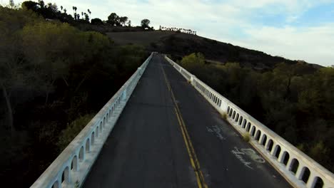 flying low to historic san luis rey bridge