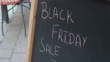 black friday sale sign on chalkboard