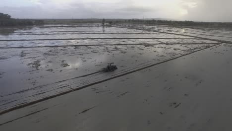 Drone-flying-the-muddy-field-of-the-rice-plantation-in-the-Dominica-republic