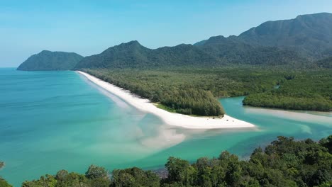 excellent aerial shot of tarutao national park in thailand