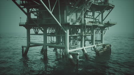 oil rig in the ocean