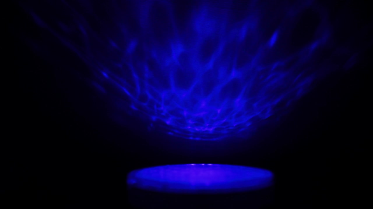 Reflection of a blue sea light