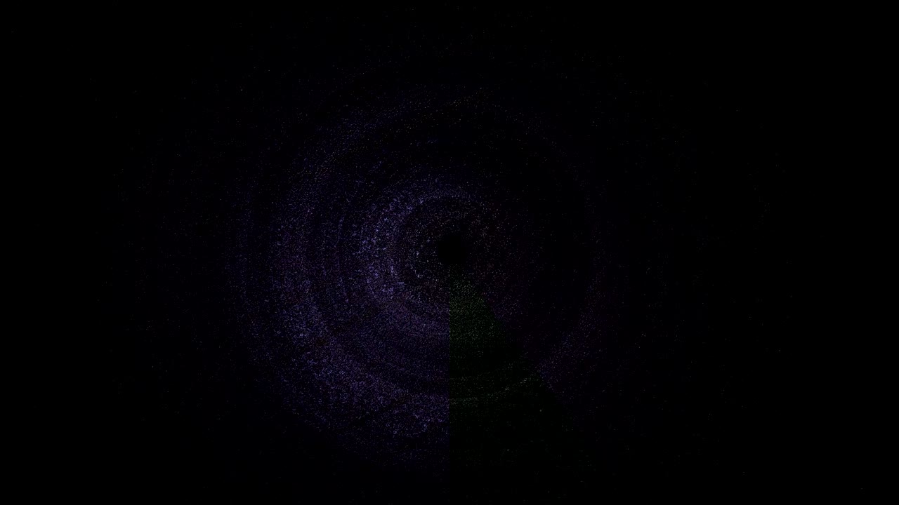 원을 가진 글리치 배경