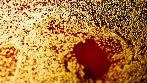 abstract golden particle flow