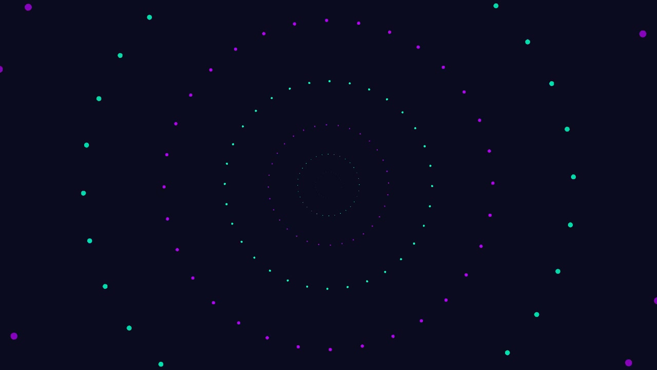 Abstract Motion Background with Pulsing Concentric Circles