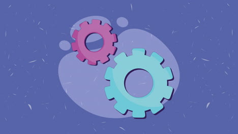 two gears graphic design