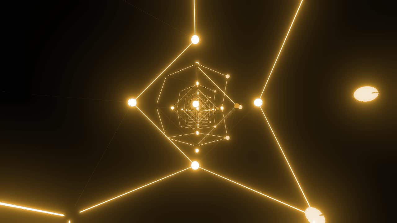 túnel geométrico resumido y brillante