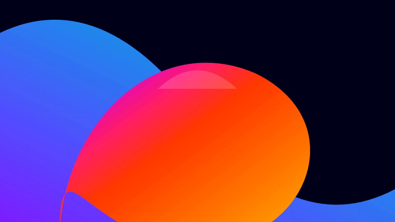 Abstract Motion Background with Vibrant Gradient Shapes