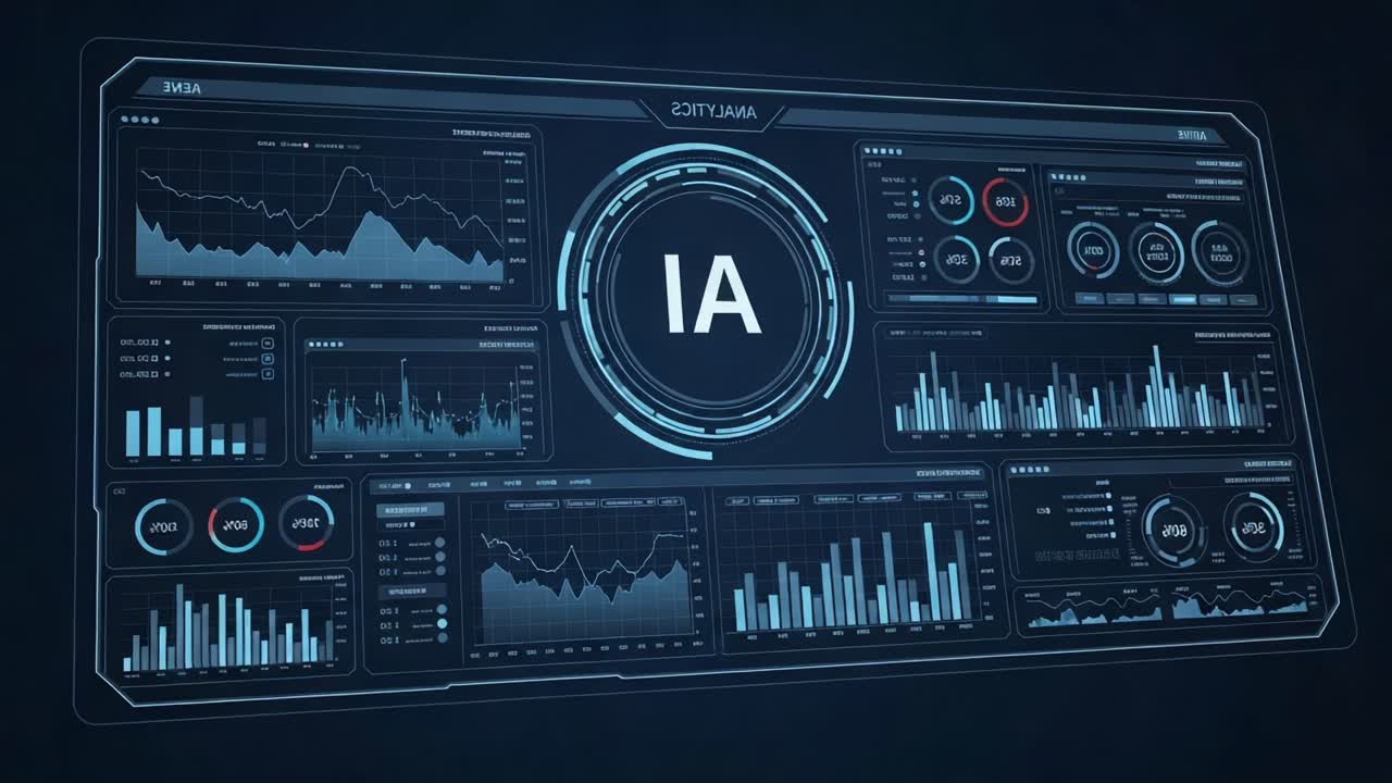 Dynamic Data Visualization Interface Showcasing Advanced Analytics Metrics and Insights for Intelligent Automation and Decision Making in Modern Applications