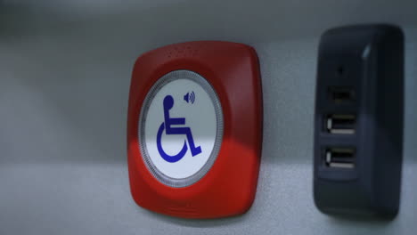 disabled access button with audio alert