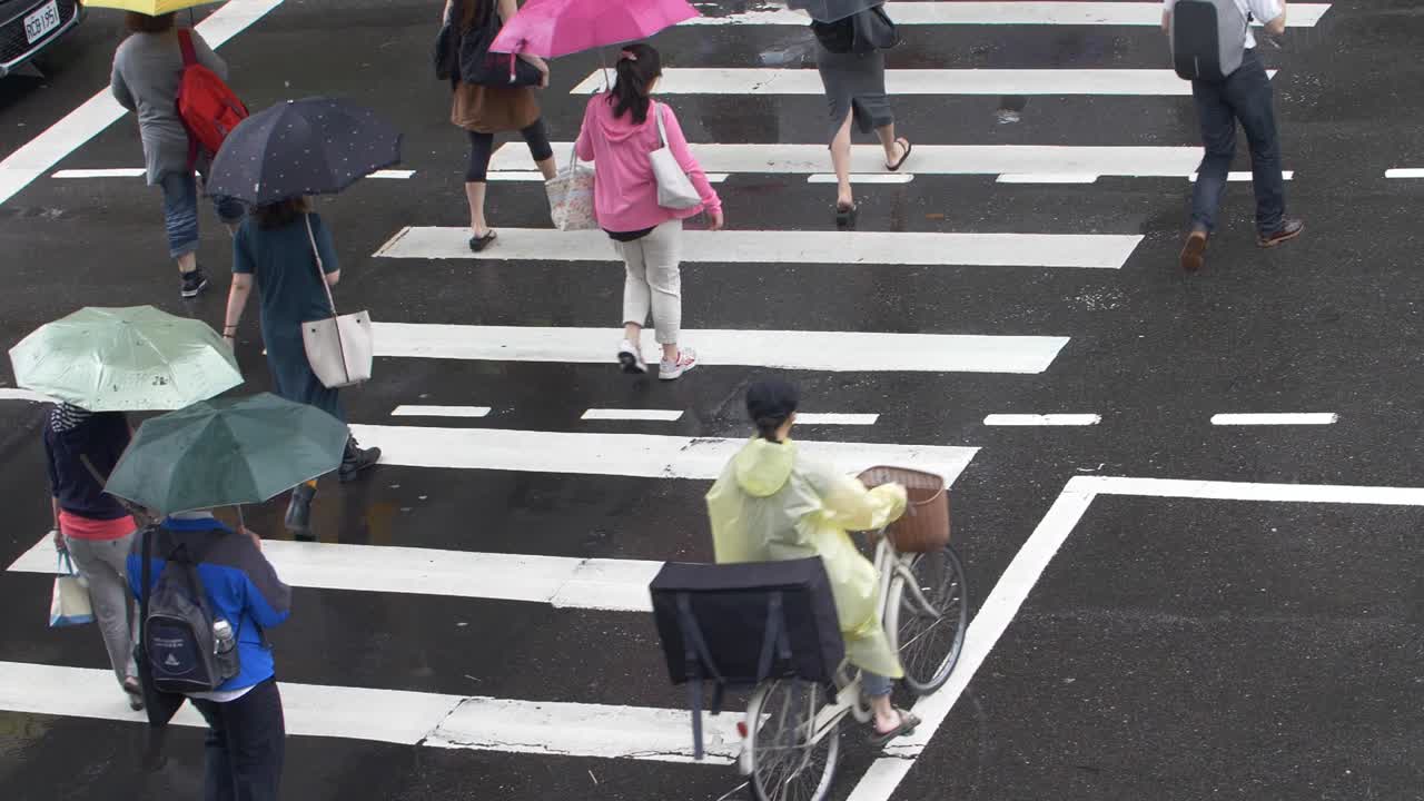 길을 건너는 사람들