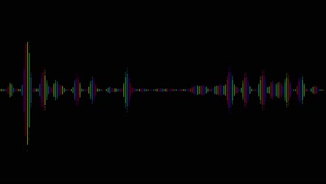 4k 3d visualization of voice record artificial intelligence music equalizer recorder signal