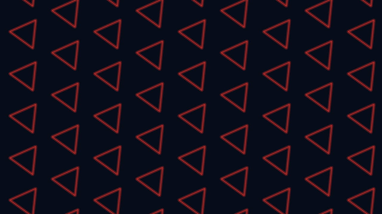 Dynamic blue triangle pattern on black background