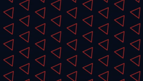 dynamic blue triangle pattern on black background