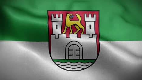 wolfsburg germany flag loop background 4k