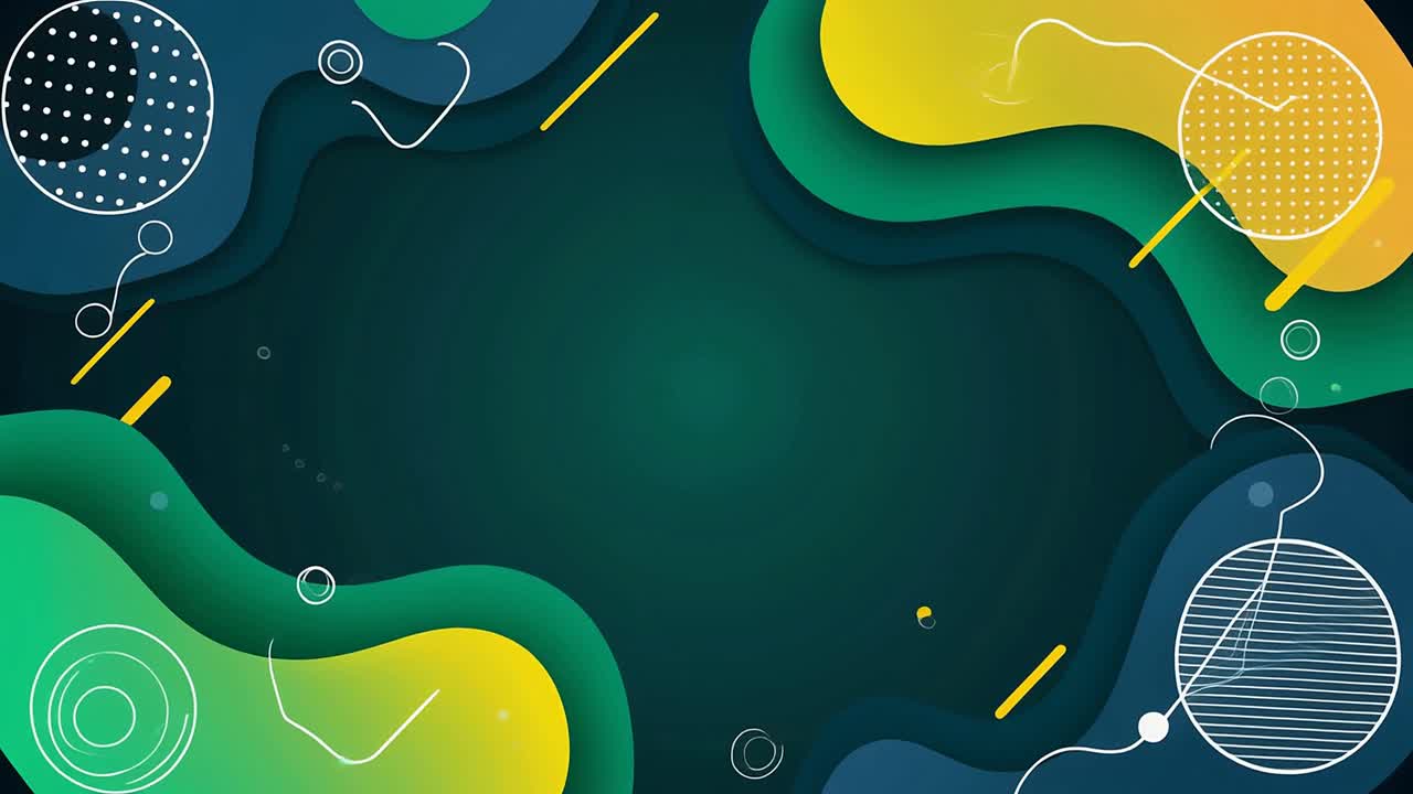 Dynamic Abstract Motion Graphics Background with Wavy Shapes