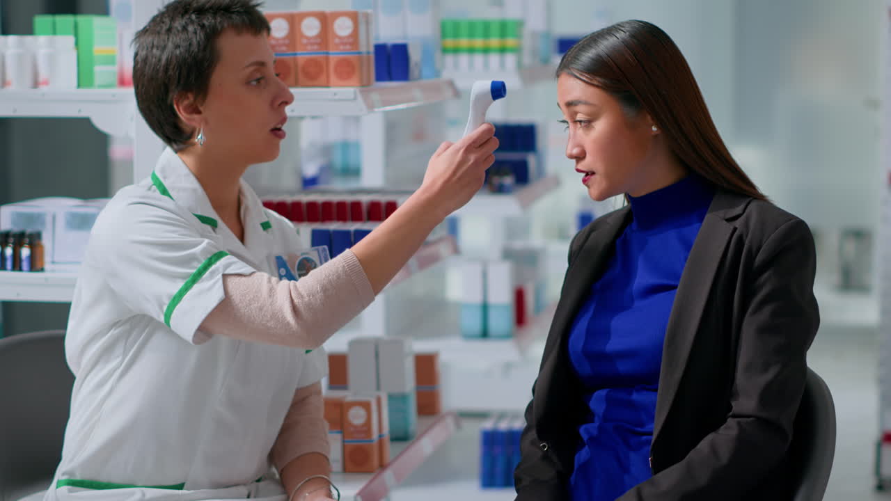 온도를 측정 하는 의사