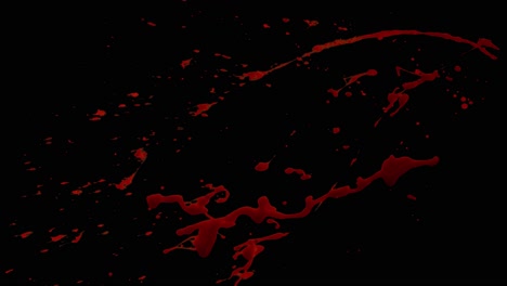 blood spatter with alpha background 12