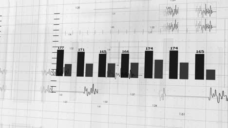 Animation-of-diagrams-with-numbers-on-white-background