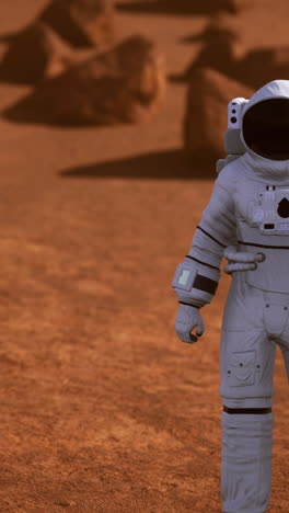 astronaut on mars