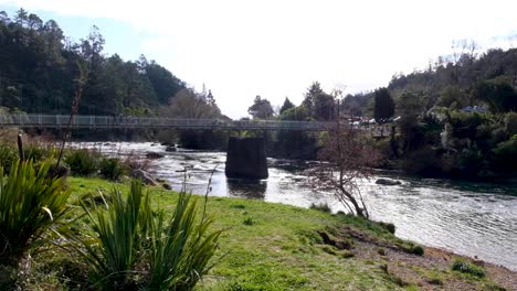 Bridge-over-Ohinemuri-River-on-Karangahake-Gorge-in-rural-countryside-of-North-Island-in-New-Zealand-Aotearoa