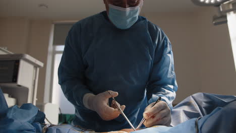 surgical procedure in an operating room