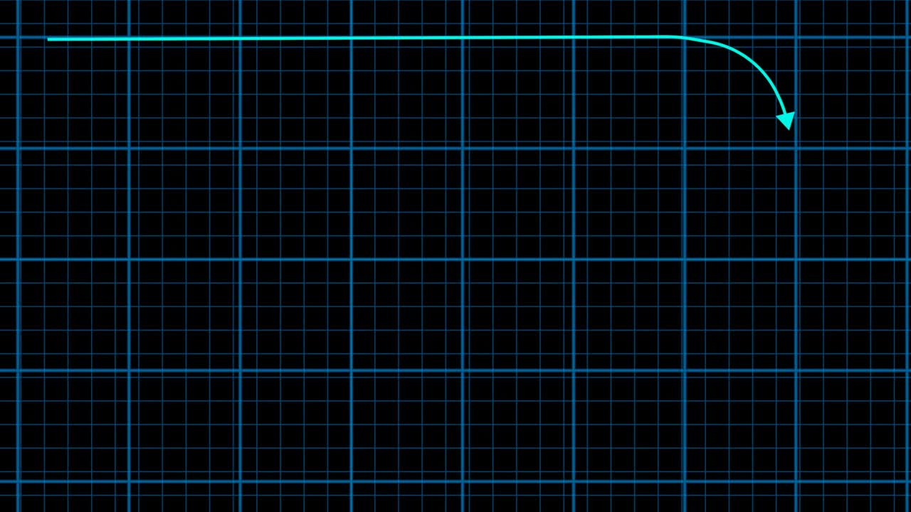 주식 시장 애니메이션 그래픽 - 주식 가격 차트