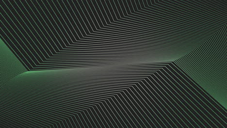 illusion green retro lines pattern