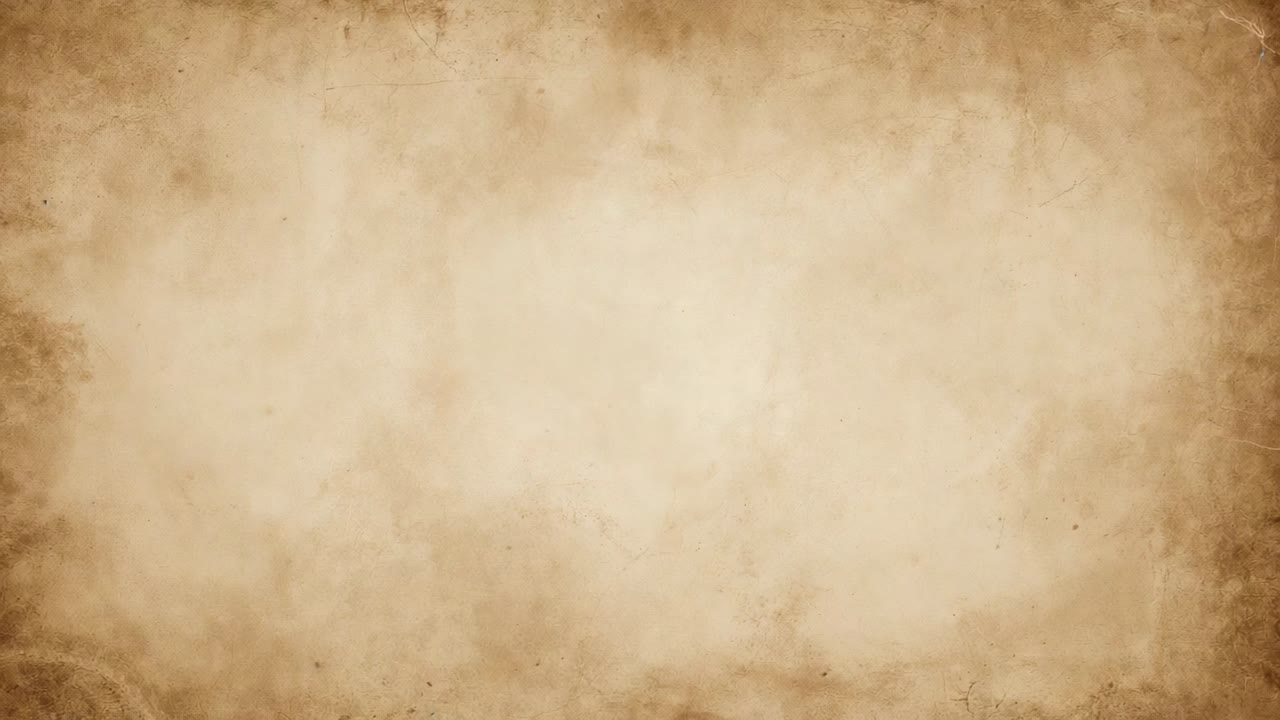 Playing aged parchment texture filling frame as backdrop, providing vintage paper for design