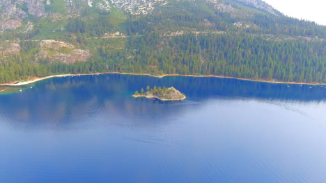 Tiny-Fannette-island-Tahoe-California-Nevada-aerial