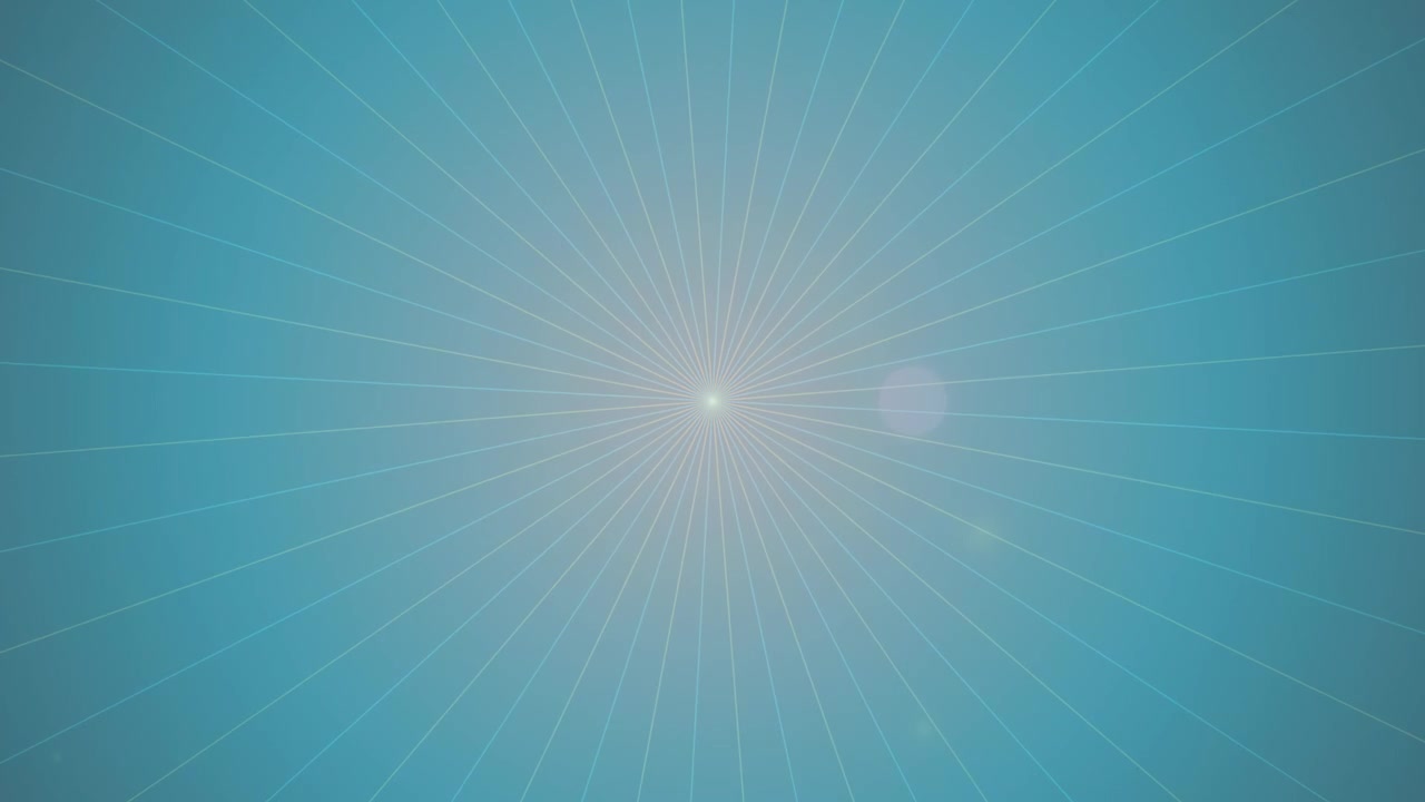 Abstract Motion Graphic of Expanding Blue Light Rays