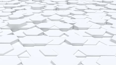 animación 3d de formas geométricas abstractas de hexágono y textura