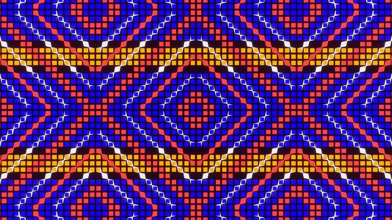 la animación de bucle de vj del mosaico de píxeles ver04