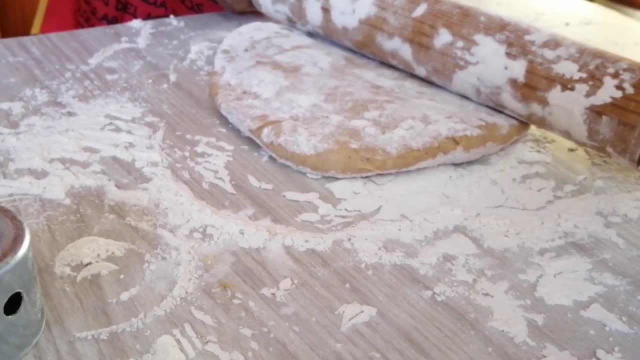 cooking homemade donuts as a family on a Sunday