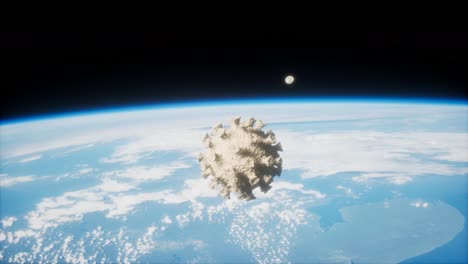 Coronavirus-Covid-19-Asteroid-In-Der-Nähe-Der-Erde