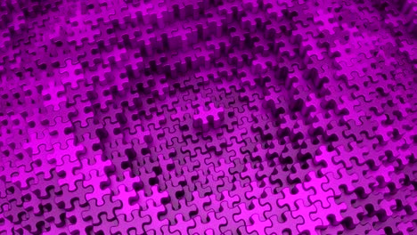 puzzles formed a wave
