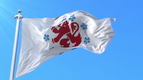 comunidad de habla alemana de bélgica bandera. bucle