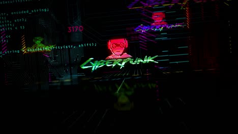 cyberpunk style intro night theme