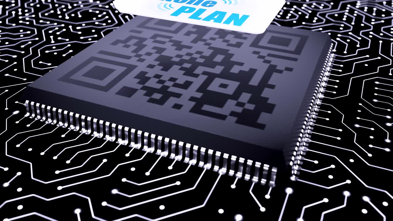 전기 데이터는 회로판을 통해 모바일 프로세서로 이동합니다.