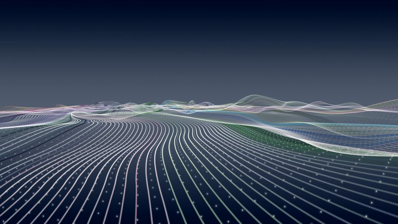 천천히 움직이는 물체와 함께 환상적인 애니메이션, 4096x2304 루프 4k