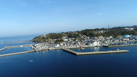 landscape of yobuko town in japan