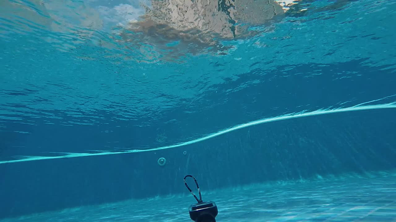 Underwater swimming pool footage