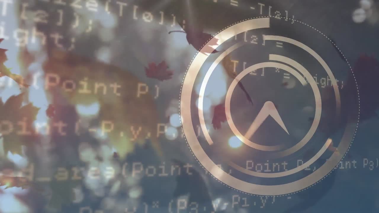 잎과 시계 움직임에 대한 데이터 처리 애니메이션