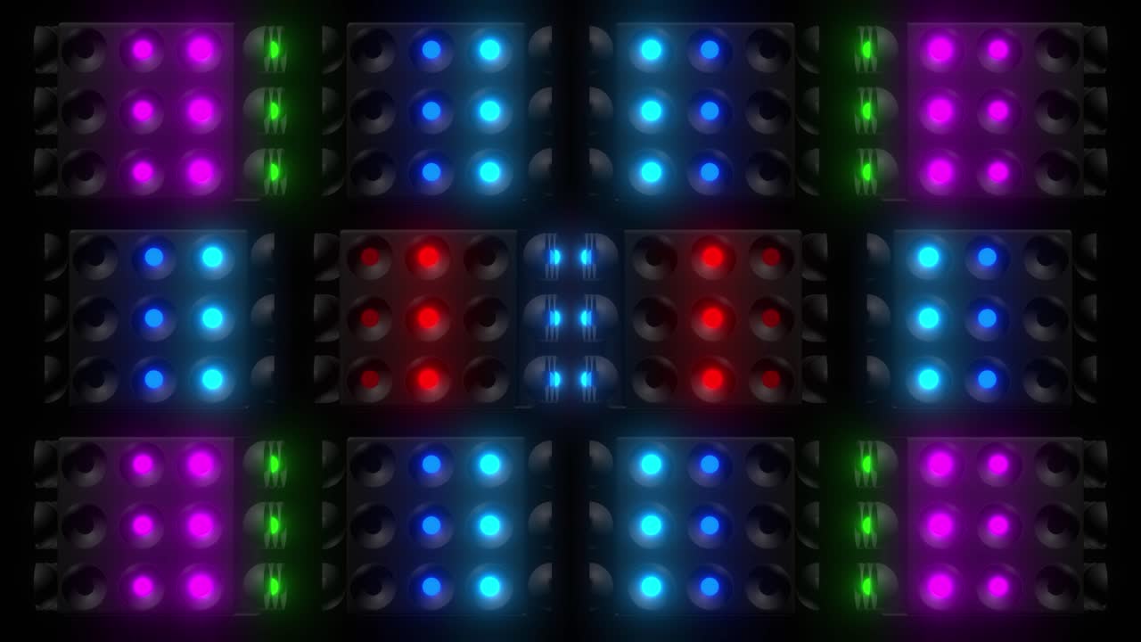 Motivo Astratto di Luci LED Colorate