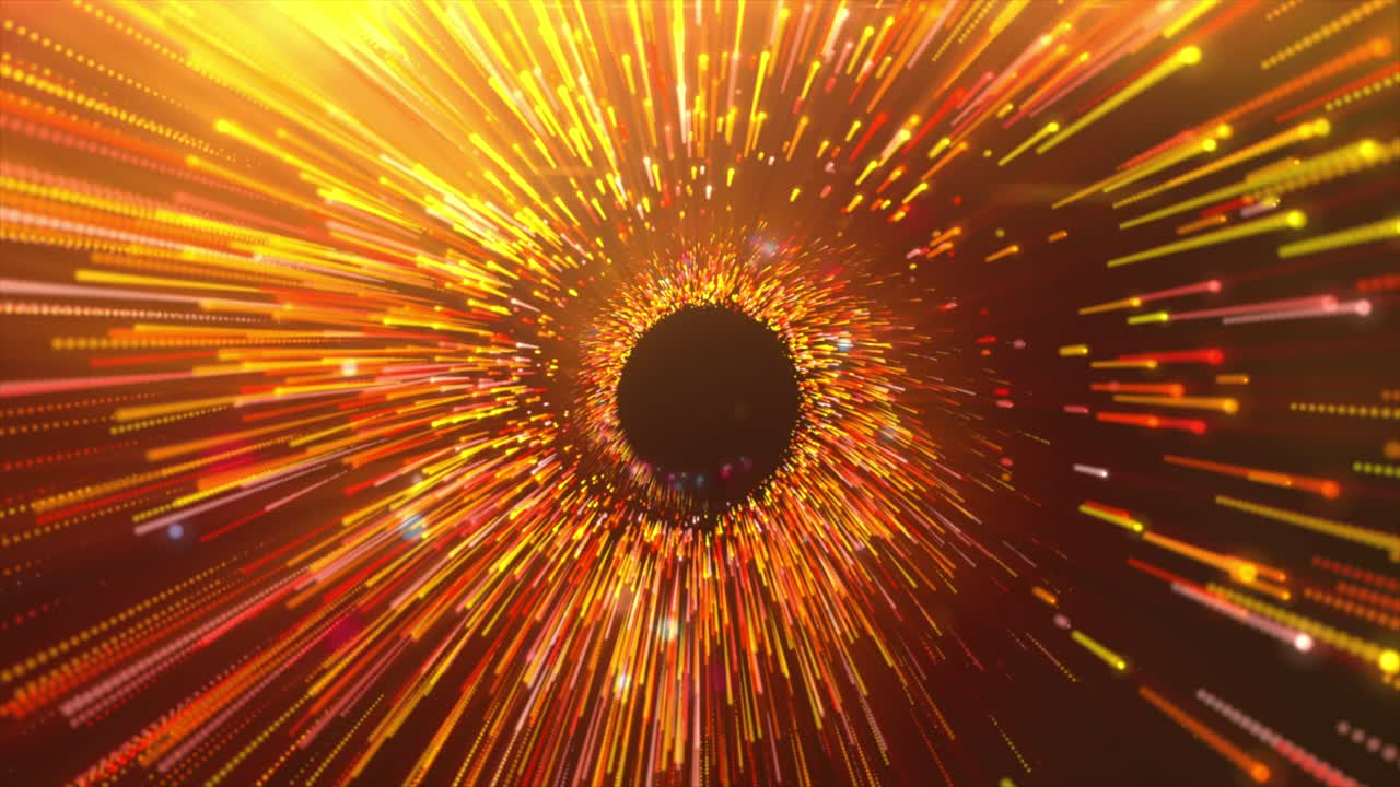 fondo cósmico abstracto con luces brillantes y líneas brillantes