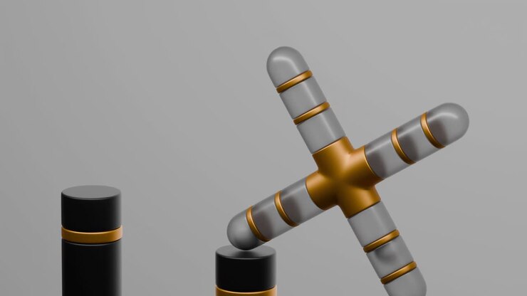 Abstract Geometric Design with Cross Shape